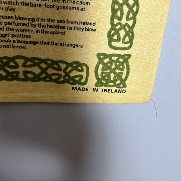 Irish Songs Linen Cotton Tea Towel - Picture 3 of 10